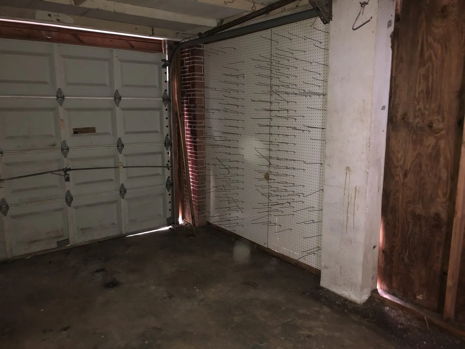 A room inside a house we bought in Broward, Florida, photographed as we found it