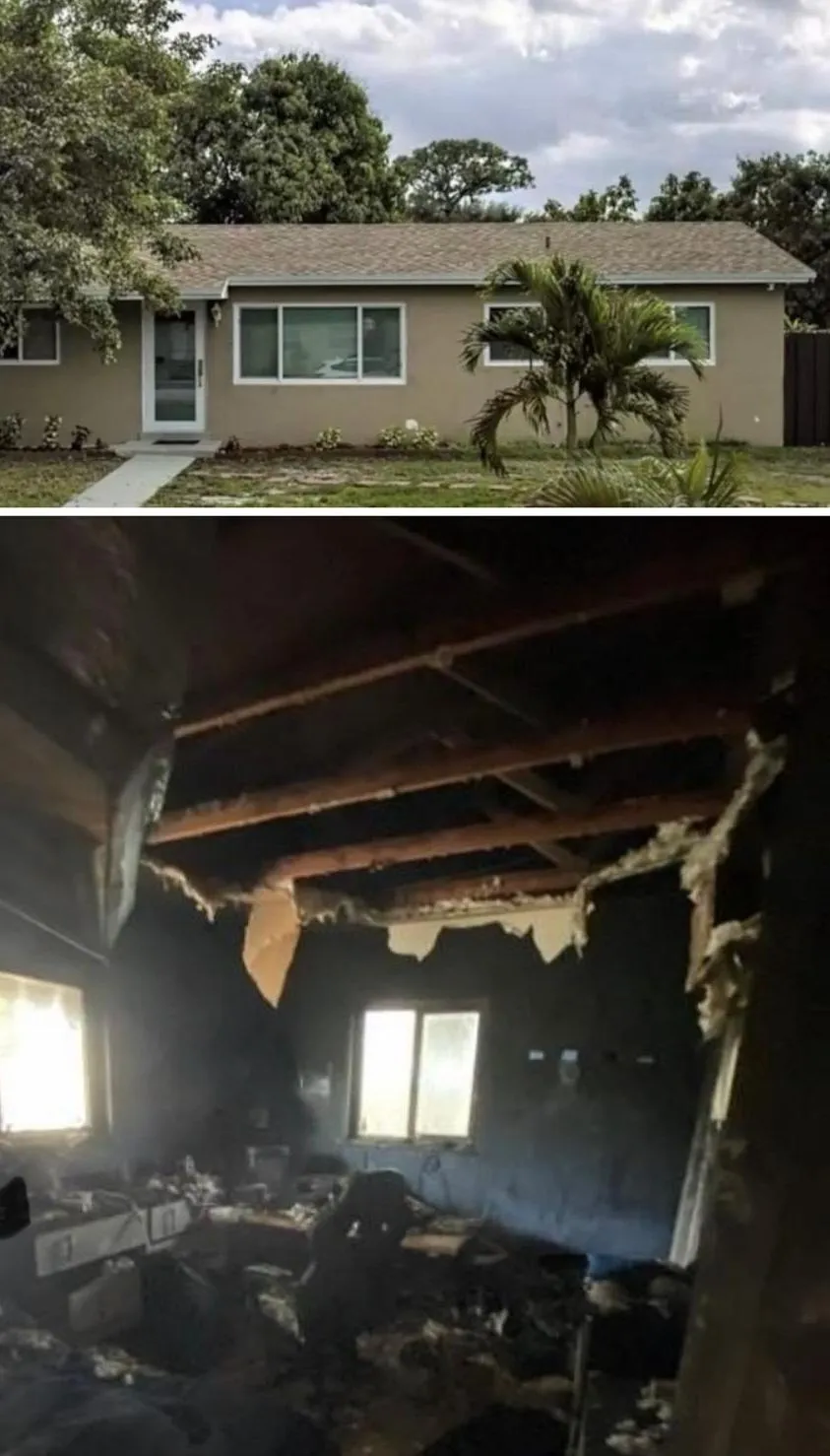 A house we bought in Florida, photographed as we found it